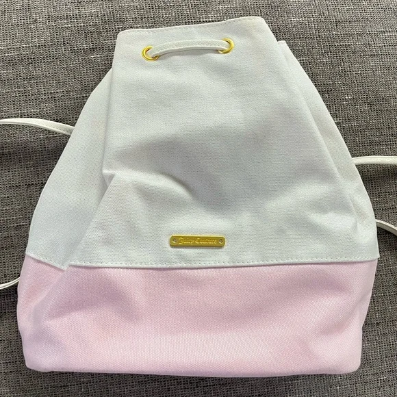 Juicy Couture Bags Juicy Couture White Pink Backpack Poshmark